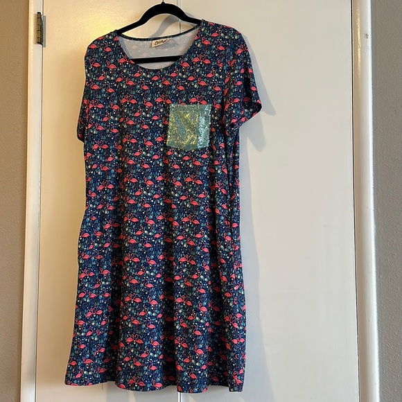 Cheekys Brand Dress Pink Flamingo 🦩 - Picture 1 of 5